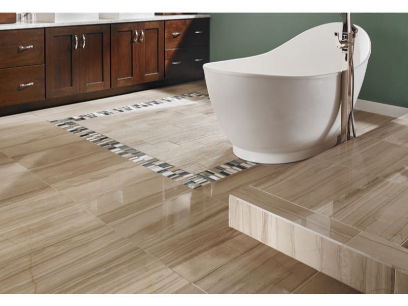Tile Floors And Designs, Ansley Amber Matte Ceramic Floor And Wall Tile